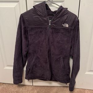 🔥 Small North Face Hooded Zip Down Fleece